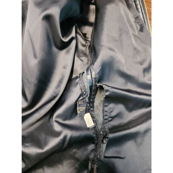 Express Vintage 80's black Leather Jacket Womens Size Small - Picture 10 of 13